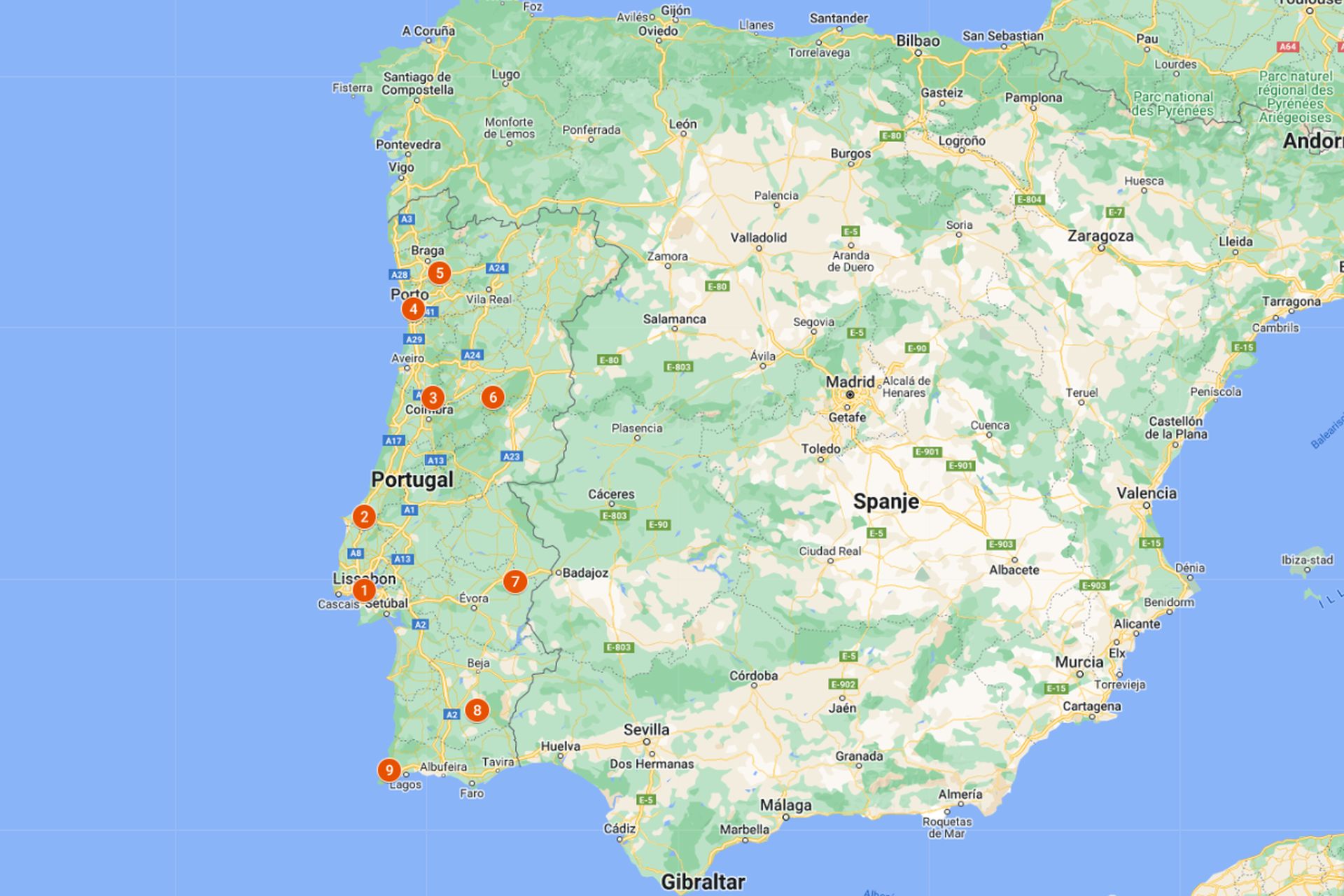 Solares rondreis: Doorkruis heel Portugal