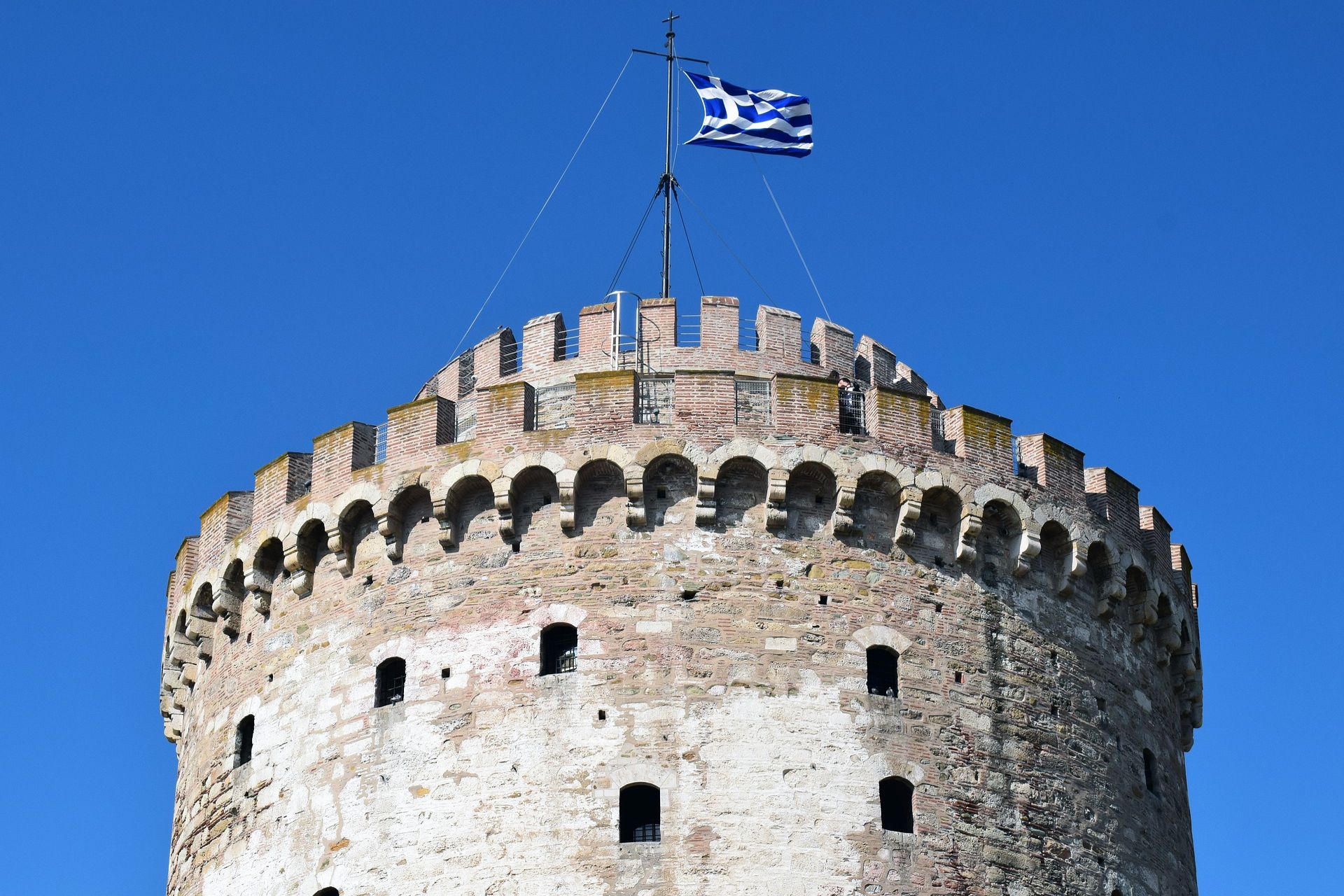 De beroemde Witte Toren in Thessaloniki